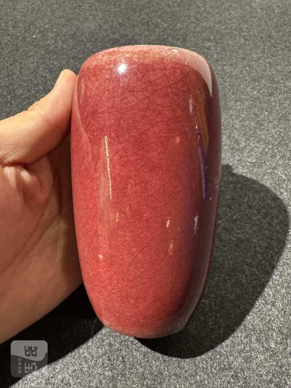 清康熙 郎窑红釉萝卜瓶 - 图4